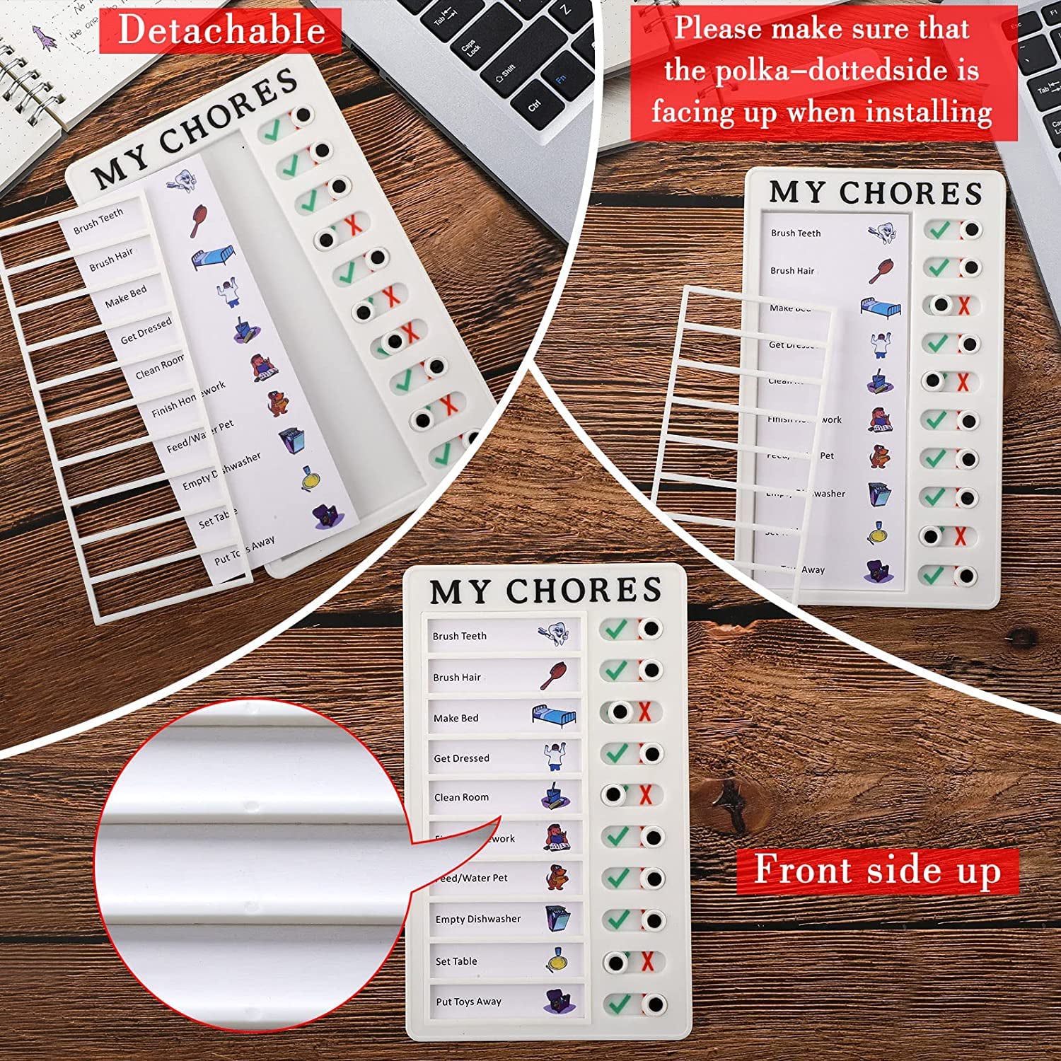 Portable My Chores Home Note Board Management Planning Memo Boards Reminding Time. (Size :- 20x12Cm) Portable My Chores Home Note Board Management Planning Memo Boards Reminding Time. (Size :- 20x12Cm)